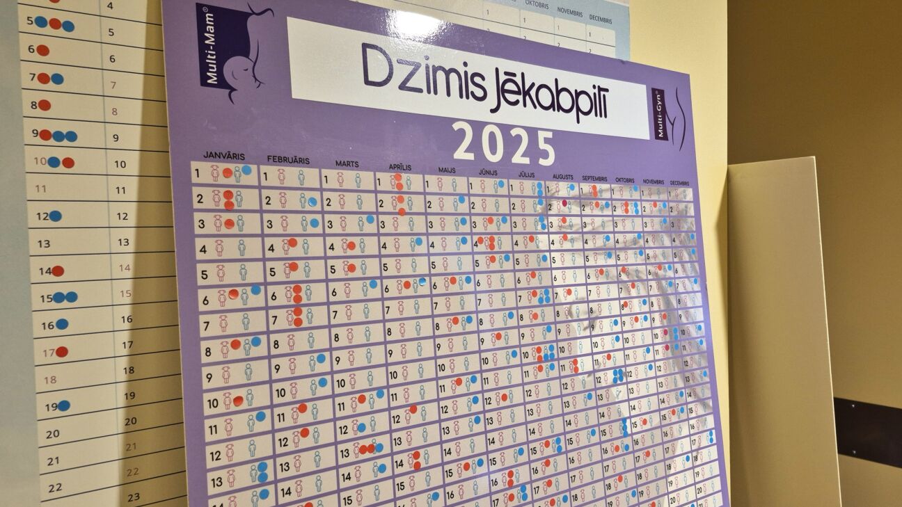 Jēkabpils dzemdību nodaļā pērn piedzimis 341 bērns, novadā miruši – 640