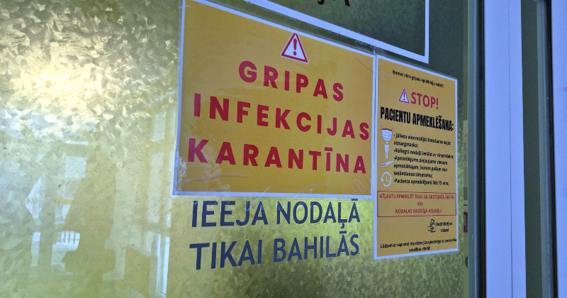 Gripa Jēkabpilī &ndash; joprojām augstā intensitātē