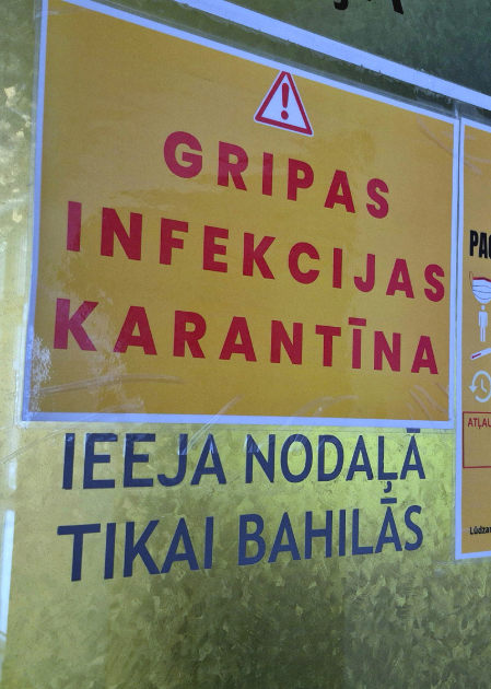 Gripa Jēkabpilī &ndash; joprojām augstā intensitātē