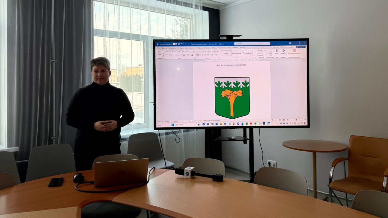 Latvijā pašvaldības ģerbonī pirmo reizi izmantota sēne