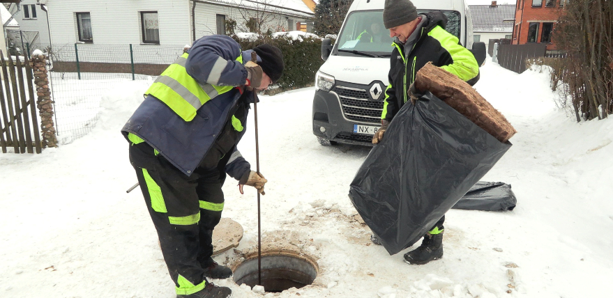 Jēkabpilī daudzviet aizsalst ūdensvadi un kanalizācija