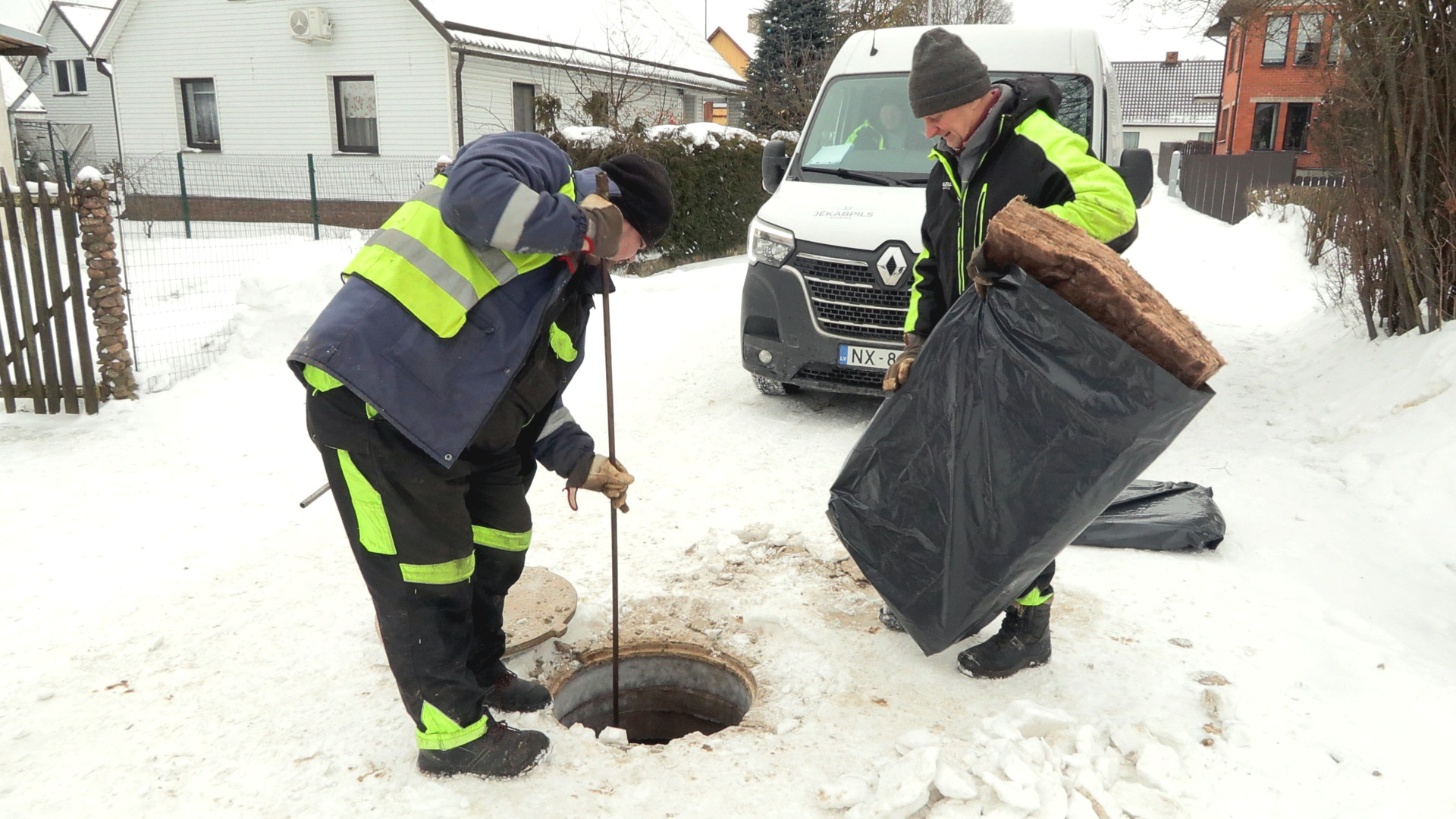 Jēkabpilī daudzviet aizsalst ūdensvadi un kanalizācija