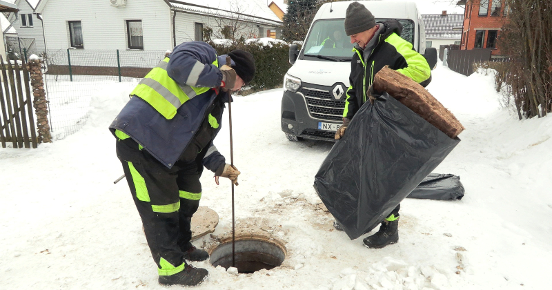 Jēkabpilī daudzviet aizsalst ūdensvadi un kanalizācija