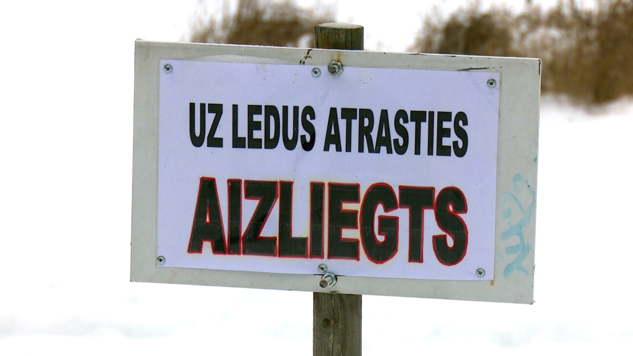 Jēkabpils novadā sāktas divas lietas par atrašanos uz ledus