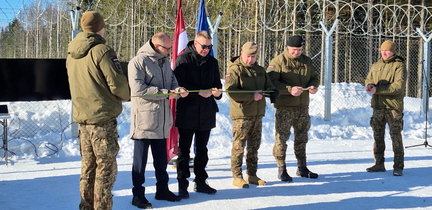 Sēlijas militārajā poligonā atklāj &scaron;au&scaron;anas mācību zonu