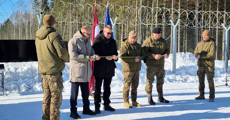 Sēlijas militārajā poligonā atklāj &scaron;au&scaron;anas mācību zonu