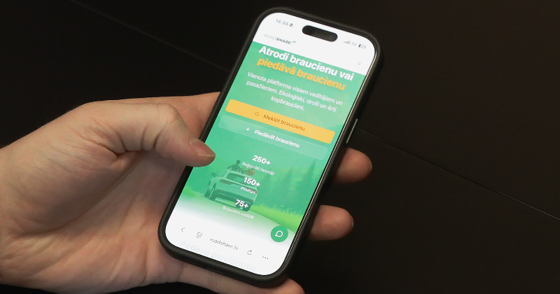 Jēkabpilietis izveido kopbraucienu platformu