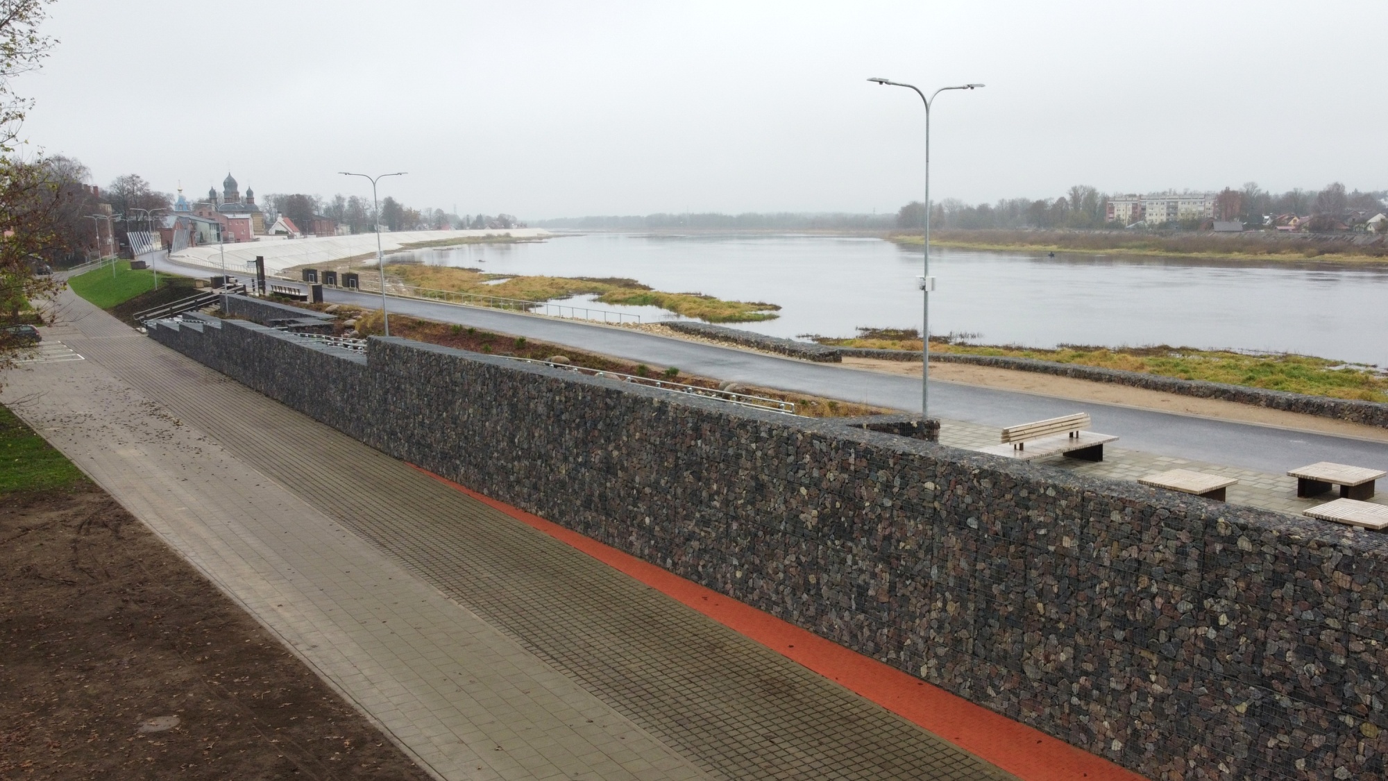 Jēkabpils aizsargdambis, Jaunā iela un autoosta sacen&scaron;as par būvniecības gada balvu