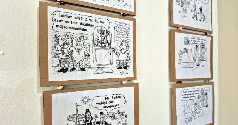Jēkabpils novadnieka Induļa Bukas karikatūras &ndash; ikdienas atainojums caur humora prizmu