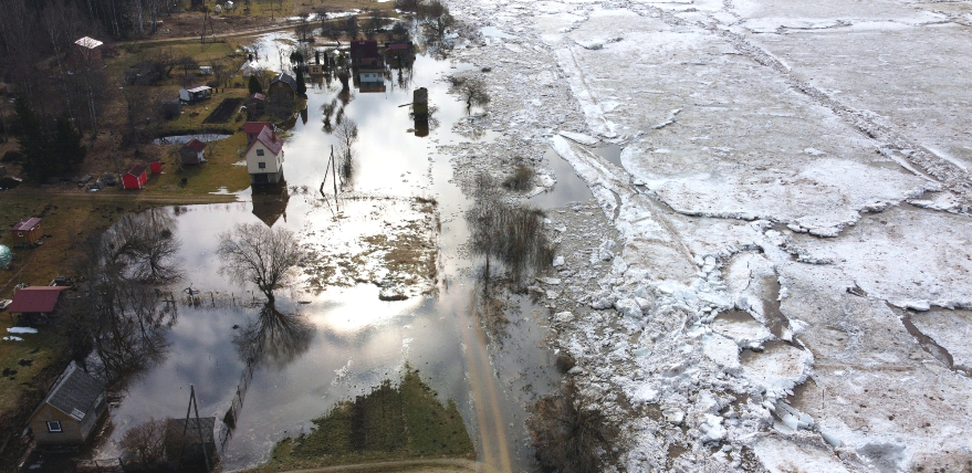 Jēkabpils novadā applūst zemākās vietas