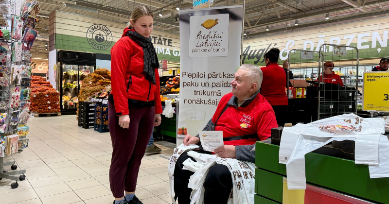 &ldquo;Paēdu&scaron;ai Latvijai&rdquo; akcijā Jēkabpilī saziedotas 90 pārtikas pakas