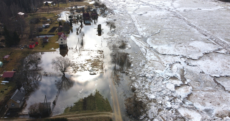 Jēkabpils novadā applūst zemākās vietas