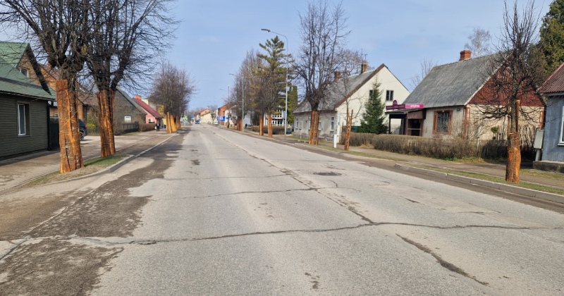 Līvānos atsāk Rīgas ielas seguma atjauno&scaron;anas būvdarbus